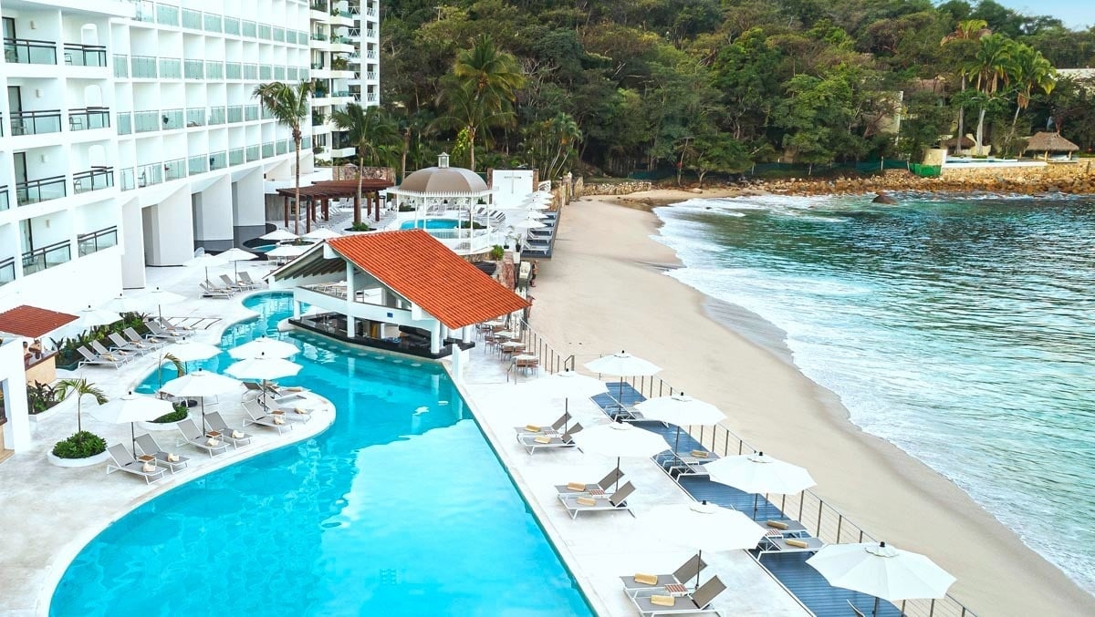 Pools And Dining Options At Grand Park Royal Puerto Vallarta